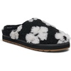 image:imageSanuk Womens Cloud Lounger Slippers  Yoga Mat Footbed  Cozy Faux Shearling Lined House SlippersBlack Daisy
