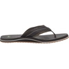 image:imageSanuk Beer Cozy IV Mens Flip Flops  Memory Foam Beach SandalsBlackDark Olive