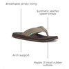 image:imageSanuk Beer Cozy IV Mens Flip Flops  Memory Foam Beach SandalsBrindle