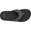 image:imageSanuk Beer Cozy IV Mens Flip Flops  Memory Foam Beach SandalsCharcoal