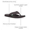 image:imageSanuk Beer Cozy IV Mens Flip Flops  Memory Foam Beach SandalsDark Brown