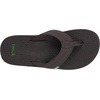 image:imageSanuk Beer Cozy IV Mens Flip Flops  Memory Foam Beach SandalsDark Brown