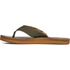 image:imageSanuk Beer Cozy IV Mens Flip Flops  Memory Foam Beach SandalsDark Olive