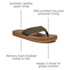 image:imageSanuk Beer Cozy IV Mens Flip Flops  Memory Foam Beach SandalsDark Olive