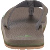 image:imageSanuk Beer Cozy IV Mens Flip Flops  Memory Foam Beach SandalsDark OliveGreen