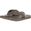 image:imageSanuk Beer Cozy IV Mens Flip Flops  Memory Foam Beach SandalsDark OliveGreen