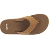 image:imageSanuk Beer Cozy IV Mens Flip Flops  Memory Foam Beach SandalsTobacco Brown
