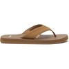 image:imageSanuk Beer Cozy IV Mens Flip Flops  Memory Foam Beach SandalsTobacco Brown