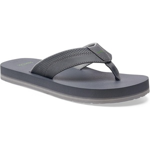 image:imageSanuk Beer Cozy IV Mens Flip Flops  Memory Foam Beach SandalsCastlerock