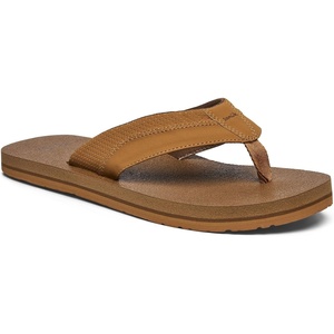 image:imageSanuk Beer Cozy IV Mens Flip Flops  Memory Foam Beach SandalsTobacco
