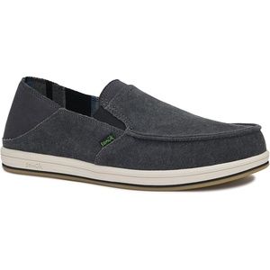 image:imageSanuk Donny 20 Mens Loafers  Slip On Canvas Shoes with Arch SupportBlack