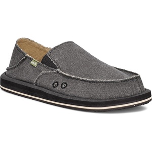 image:imageSanuk Donny Mens Loafers  Slip On Shoes with Memory Foam FootbedCharcoal