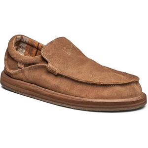 image:imageSanuk Mens Chiba Loafers for Men  Mens Shoes  Slip On Shoes for Men  Mens Slipon Loafers  Comfort Foam FootbedTan Leather