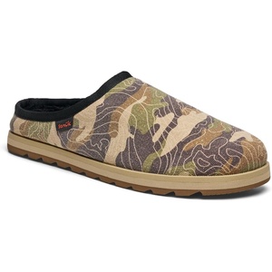 image:imageSanuk Mens Cloud Lounger Slippers  Yoga Mat Footbed  Cozy Faux Shearling Lined House SlippersTopo Camo