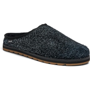 image:imageSanuk Yoga Cloud Lounger Leather  Men SlippersBlack Suede