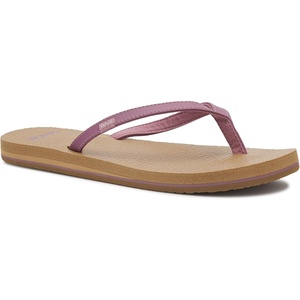 image:imageSanuk Yoga Spree 4  Yoga Mat Footbed  Flip Flops for Women  Yoga Sandals For Women  Womens Beach SandalsDusty Orchid